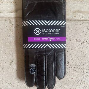 Isotoner Signature Men’s Leather XL Brown Gloves NWT